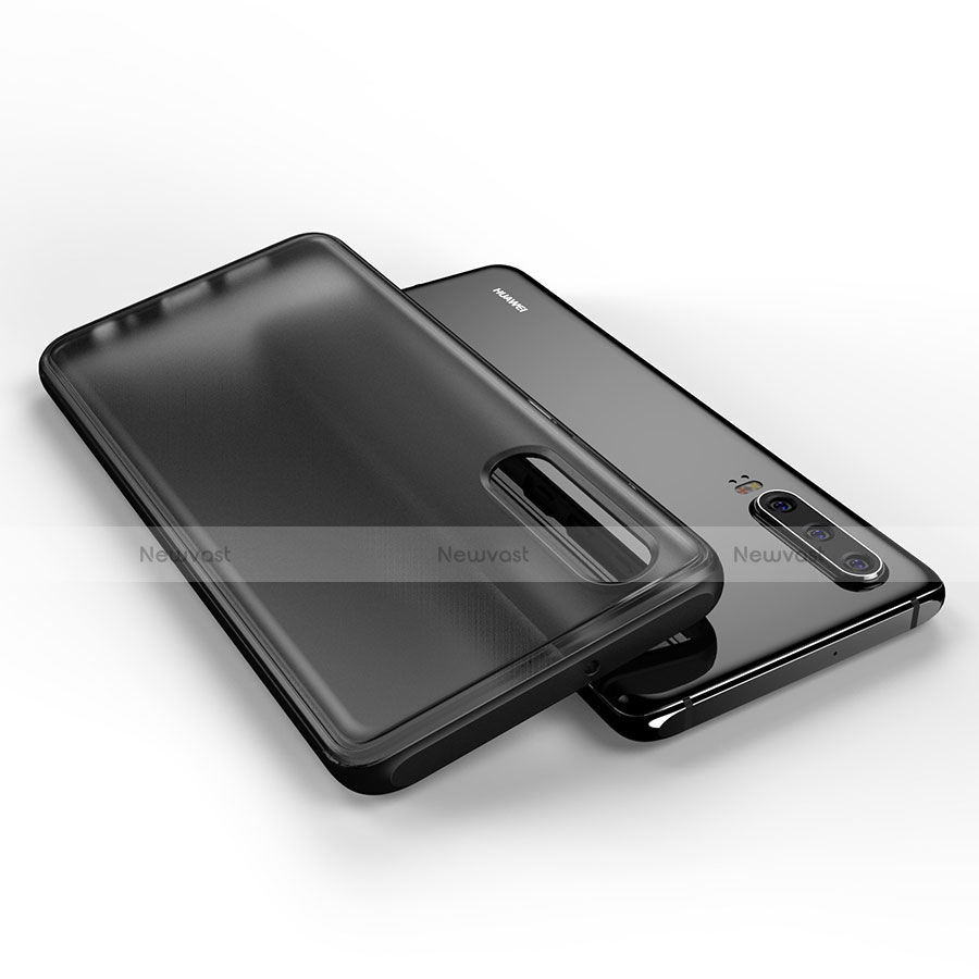 Silicone Transparent Mirror Frame Case Cover T04 for Huawei P30