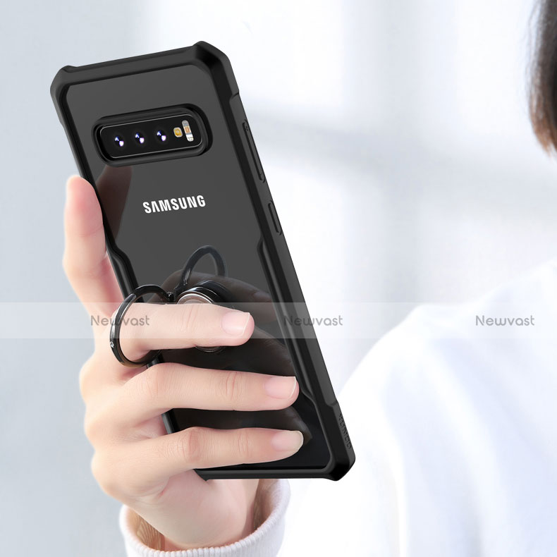 Silicone Transparent Mirror Frame Cover for Samsung Galaxy S10 5G Black