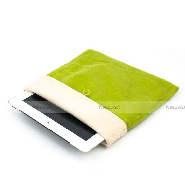 Sleeve Velvet Bag Case Pocket for Apple iPad Air 3 Green