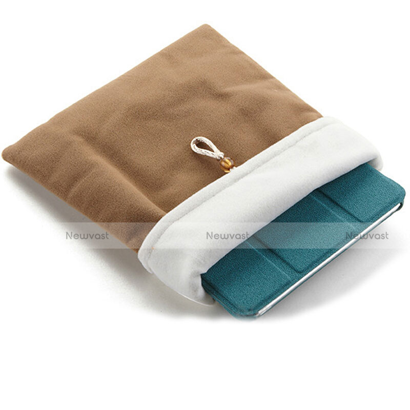 Sleeve Velvet Bag Case Pocket for Apple iPad Pro 10.5 Brown