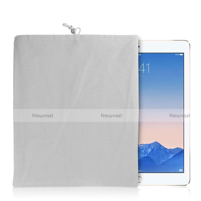 Sleeve Velvet Bag Case Pocket for Apple New iPad 9.7 (2017) White