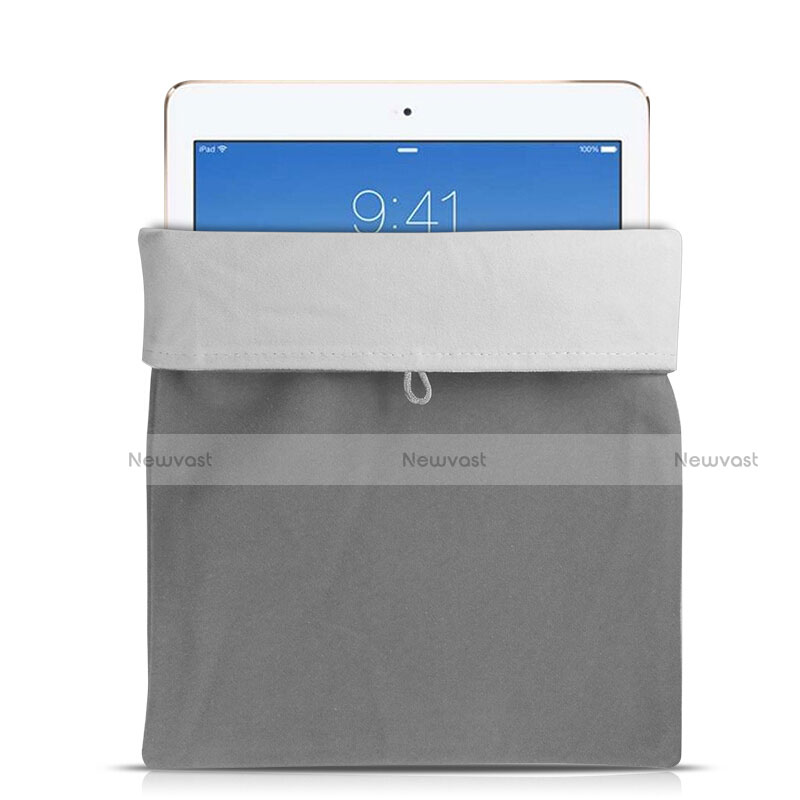 Sleeve Velvet Bag Case Pocket for Apple New iPad 9.7 (2018) Gray