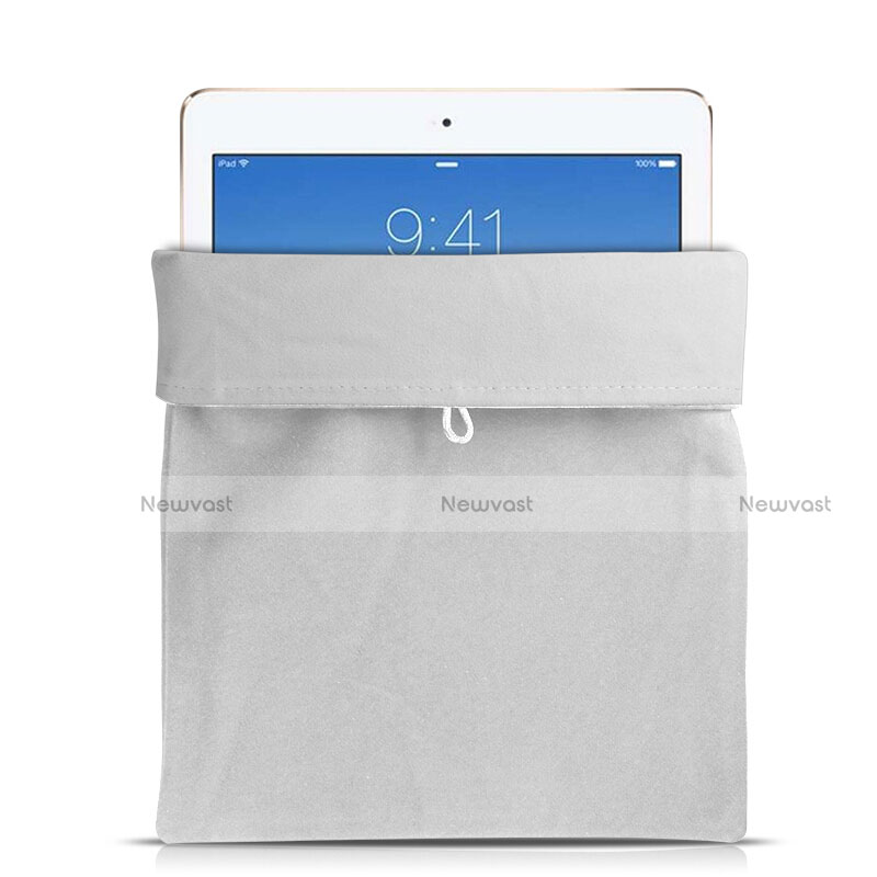 Sleeve Velvet Bag Case Pocket for Samsung Galaxy Tab 3 Lite 7.0 T110 T113 White