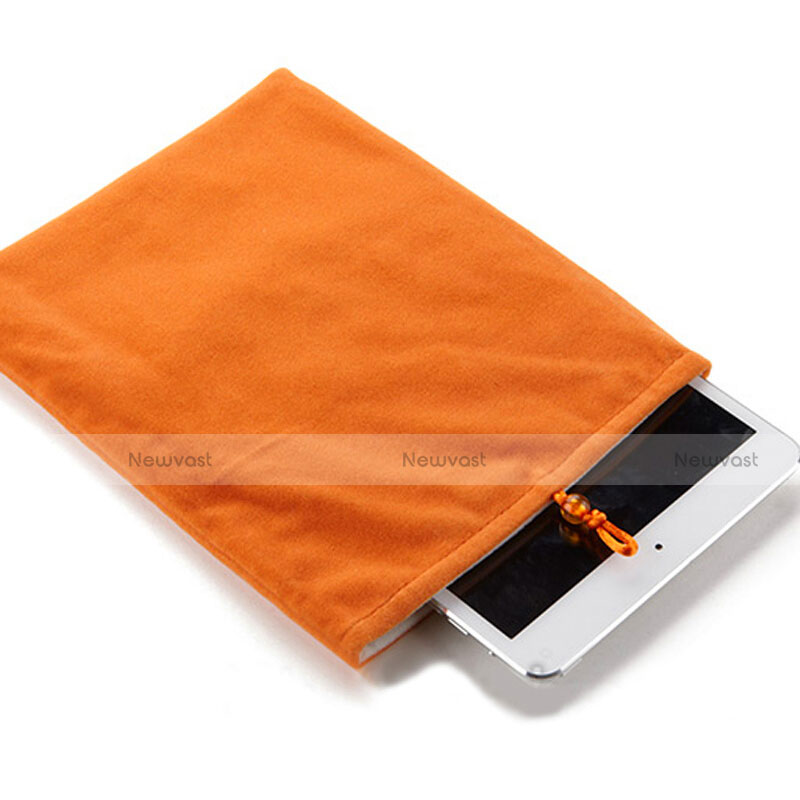 Sleeve Velvet Bag Case Pocket for Samsung Galaxy Tab S2 8.0 SM-T710 SM-T715 Orange