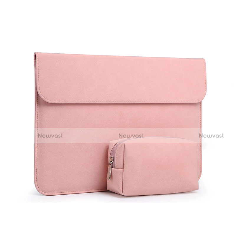 Sleeve Velvet Bag Case Pocket L03 for Huawei Honor MagicBook 14 Pink