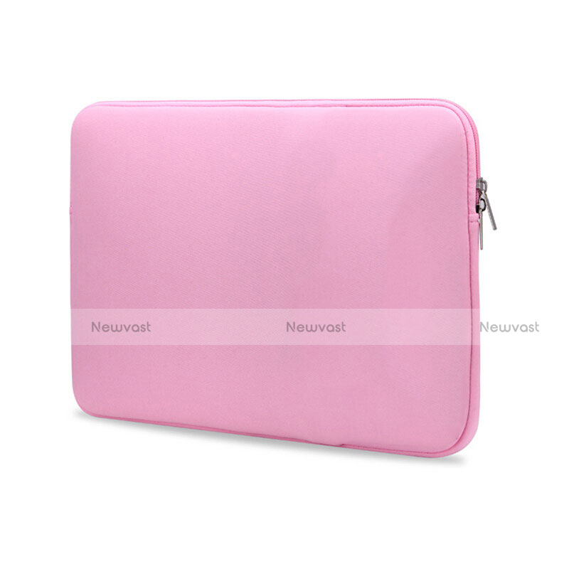 Sleeve Velvet Bag Case Pocket L04 for Huawei Honor MagicBook 14 Pink