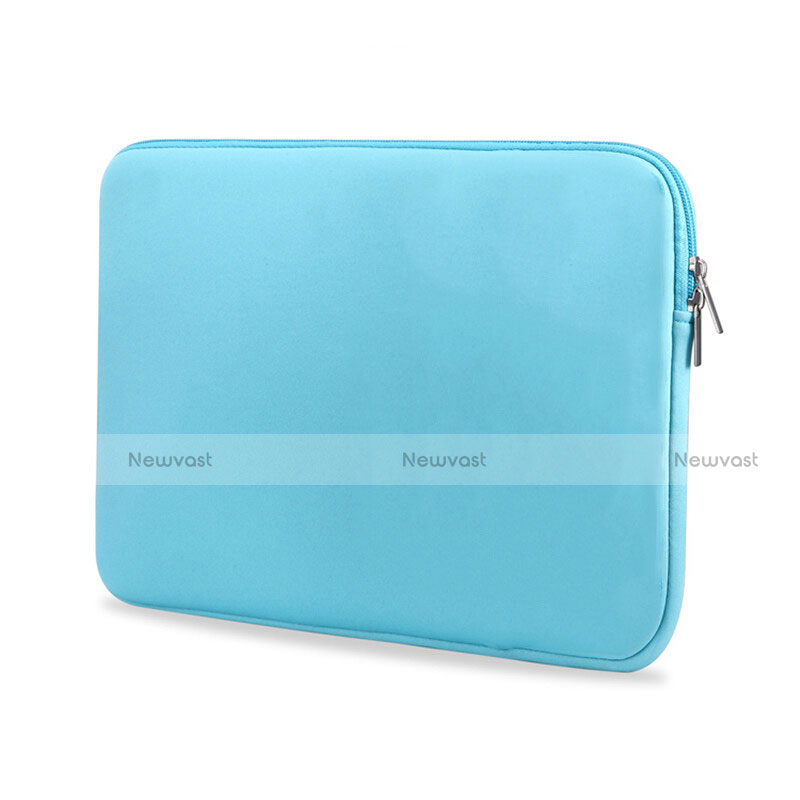 Sleeve Velvet Bag Case Pocket L04 for Huawei Honor MagicBook 14 Sky Blue