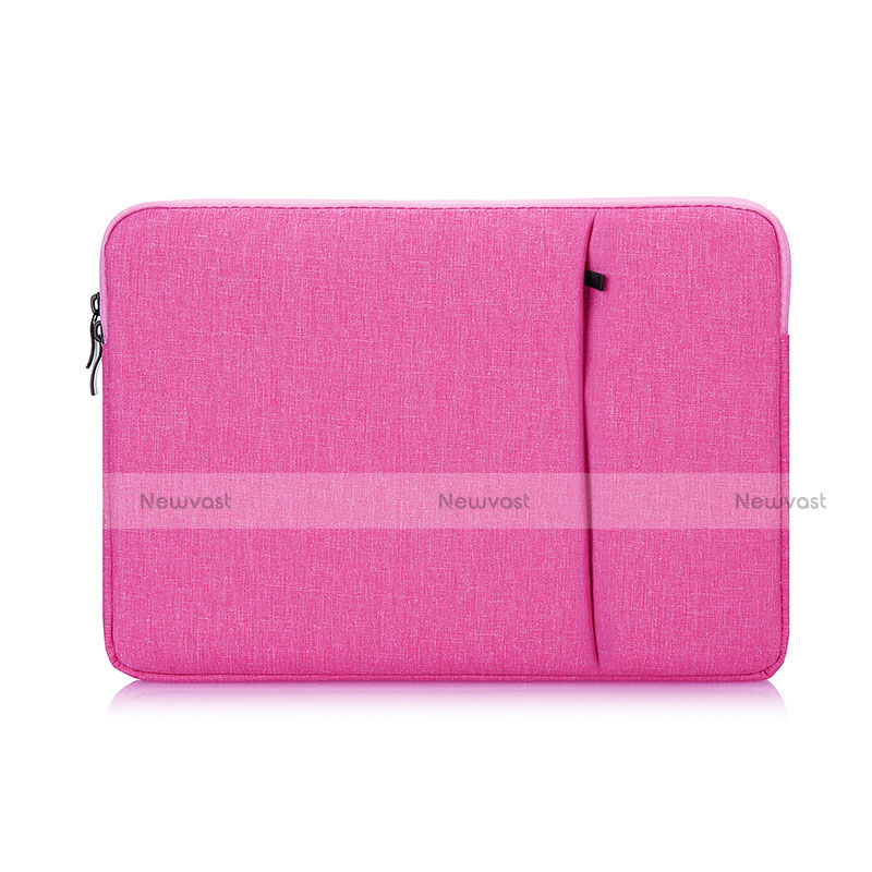 Sleeve Velvet Bag Case Pocket S01 for Samsung Galaxy Book Flex 15.6 NP950QCG Hot Pink