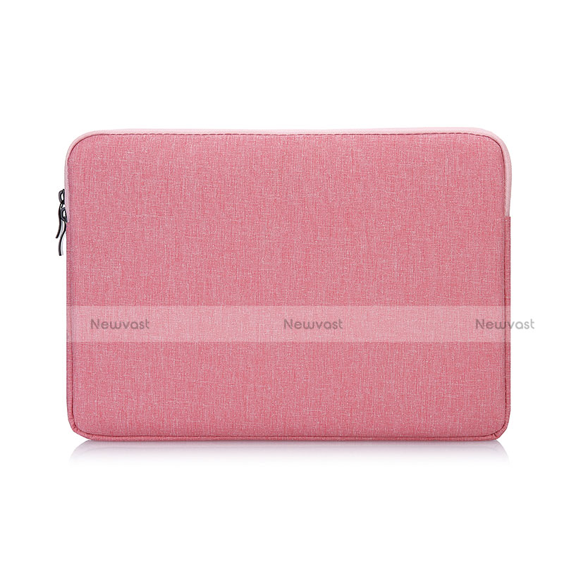 Sleeve Velvet Bag Case Pocket S01 for Samsung Galaxy Book Flex 15.6 NP950QCG Pink