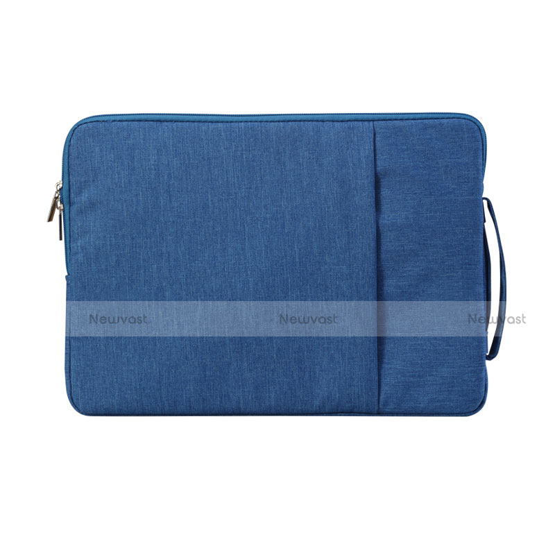 Sleeve Velvet Bag Case Pocket S02 for Samsung Galaxy Book Flex 13.3 NP930QCG Blue