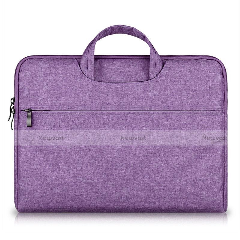 Sleeve Velvet Bag Case Pocket S03 for Samsung Galaxy Book Flex 13.3 NP930QCG Purple