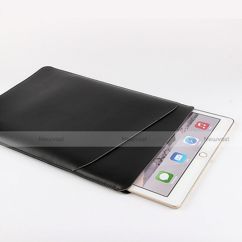 Sleeve Velvet Bag Leather Case Pocket for Apple iPad 2 Black