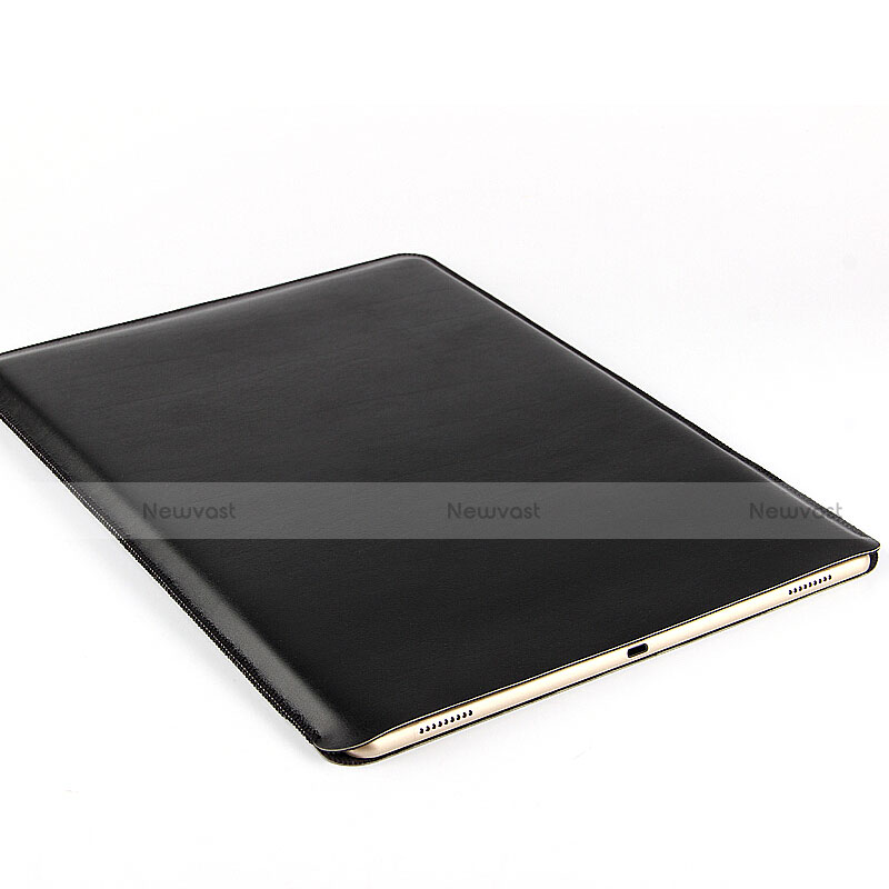 Sleeve Velvet Bag Leather Case Pocket for Apple iPad 4 Black