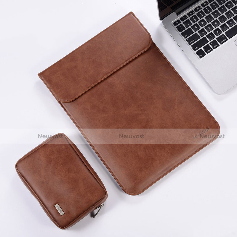 Sleeve Velvet Bag Leather Case Pocket for Apple MacBook 12 inch