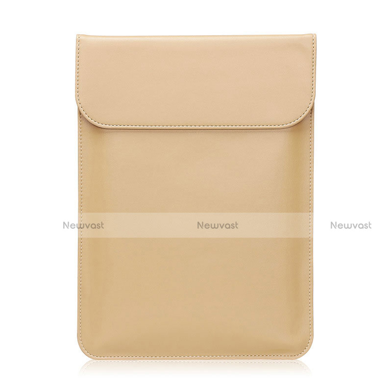 Sleeve Velvet Bag Leather Case Pocket for Samsung Galaxy Book S 13.3 SM-W767 Gold