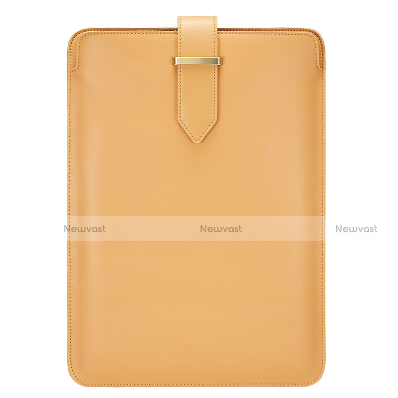 Sleeve Velvet Bag Leather Case Pocket L01 for Huawei Honor MagicBook 14 Yellow