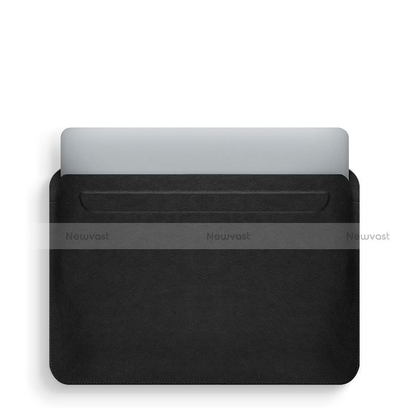 Sleeve Velvet Bag Leather Case Pocket L02 for Apple MacBook Pro 15 inch Retina Black