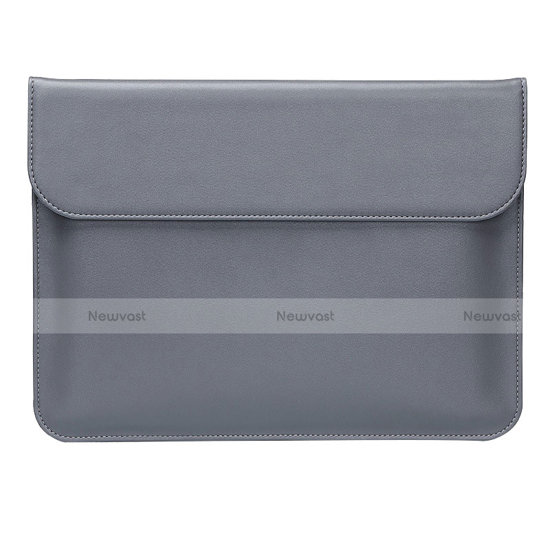 Sleeve Velvet Bag Leather Case Pocket L02 for Huawei Honor MagicBook Pro (2020) 16.1 Gray