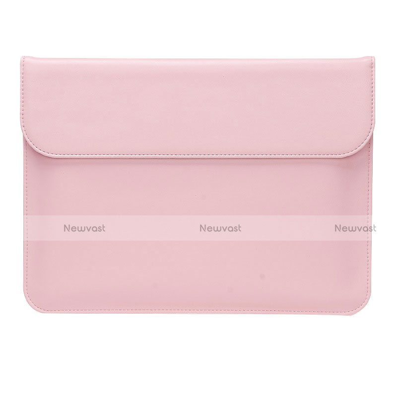 Sleeve Velvet Bag Leather Case Pocket L02 for Huawei Honor MagicBook Pro (2020) 16.1 Pink