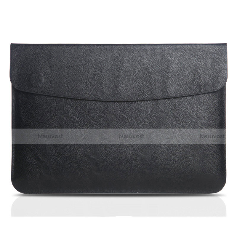 Sleeve Velvet Bag Leather Case Pocket L06 for Apple MacBook Air 13.3 inch (2018) Black