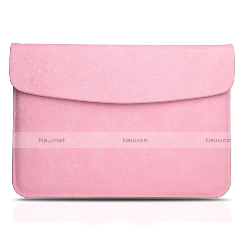 Sleeve Velvet Bag Leather Case Pocket L06 for Apple MacBook Air 13 inch (2020) Pink