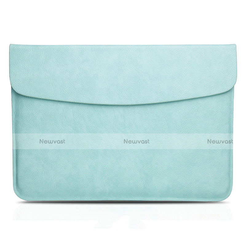 Sleeve Velvet Bag Leather Case Pocket L06 for Apple MacBook Air 13 inch Cyan