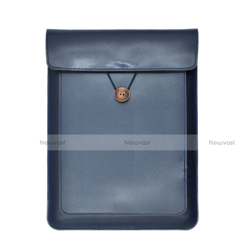 Sleeve Velvet Bag Leather Case Pocket L09 for Apple MacBook Pro 15 inch Retina Blue