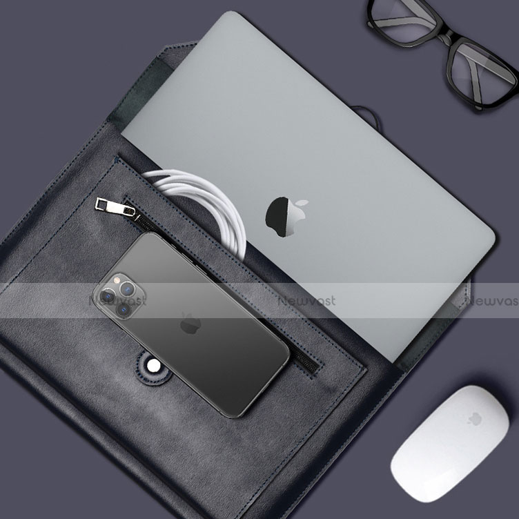 Sleeve Velvet Bag Leather Case Pocket L12 for Apple MacBook Air 13 inch