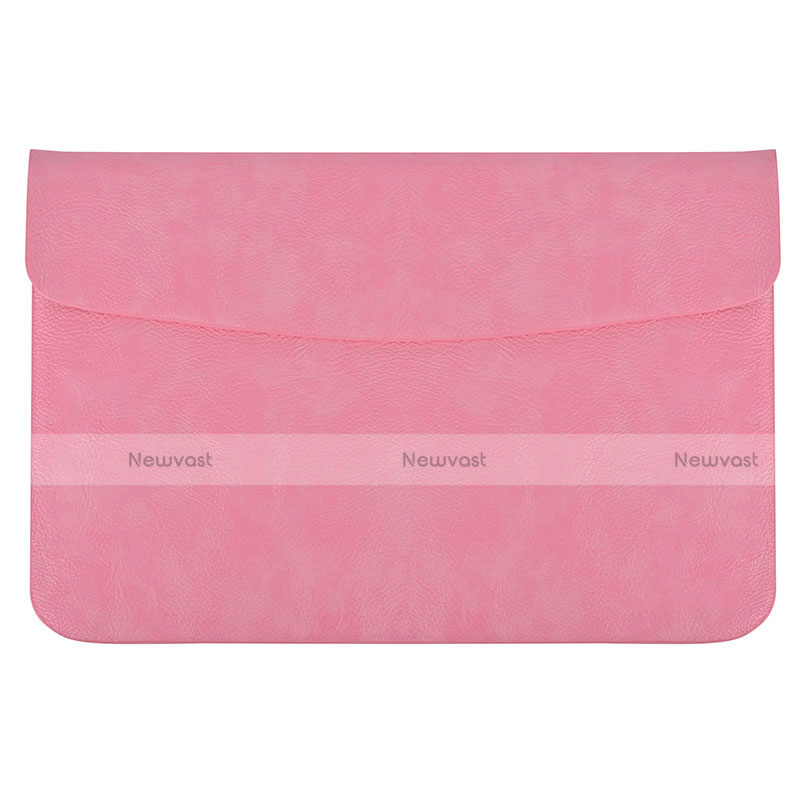 Sleeve Velvet Bag Leather Case Pocket L15 for Apple MacBook Air 13 inch (2020) Pink