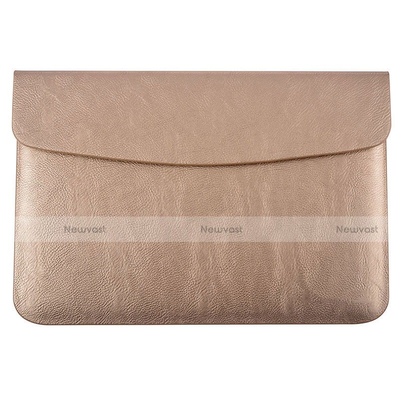 Sleeve Velvet Bag Leather Case Pocket L15 for Apple MacBook Pro 15 inch Retina Gold