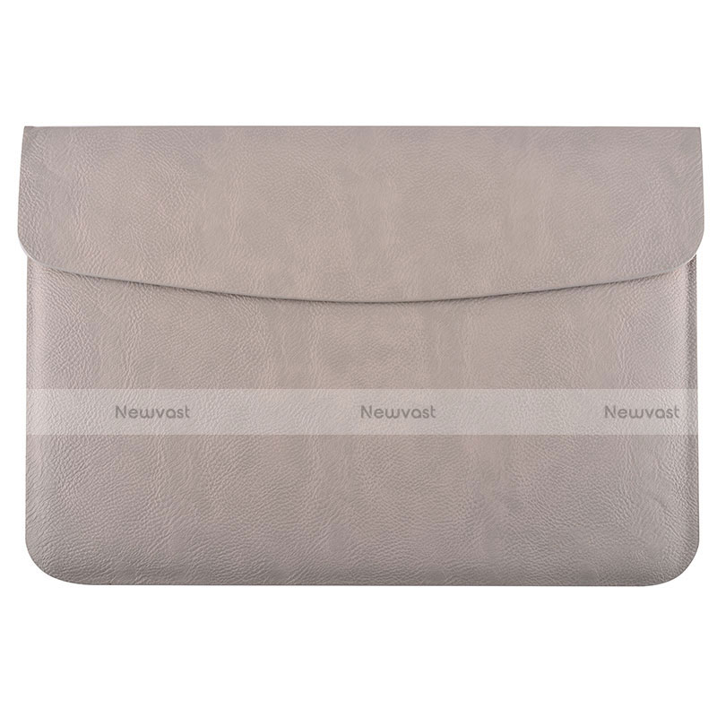 Sleeve Velvet Bag Leather Case Pocket L15 for Apple MacBook Pro 15 inch Retina Gray