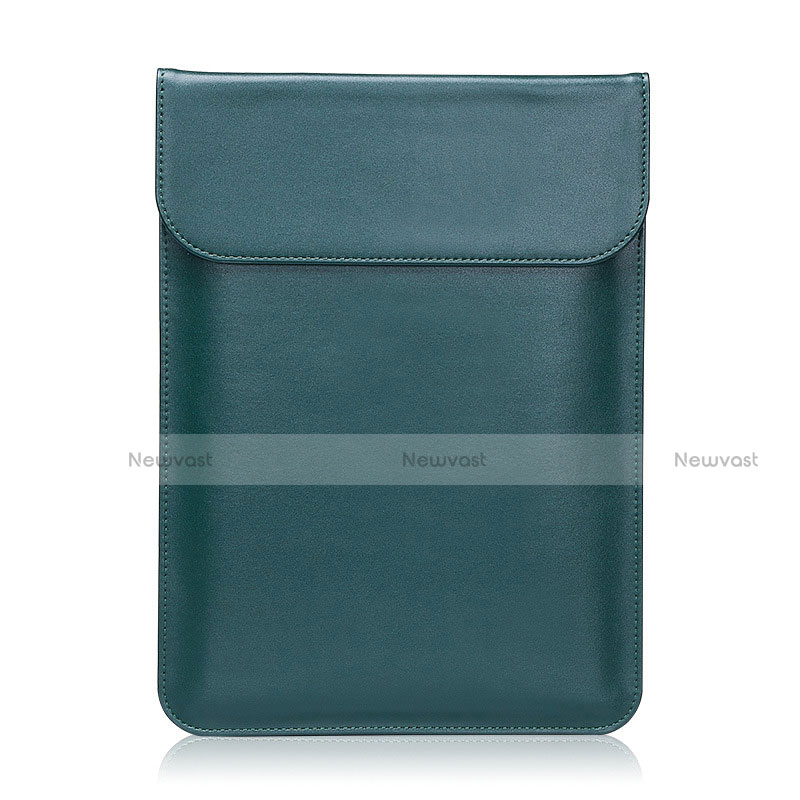 Sleeve Velvet Bag Leather Case Pocket L21 for Apple MacBook 12 inch Green