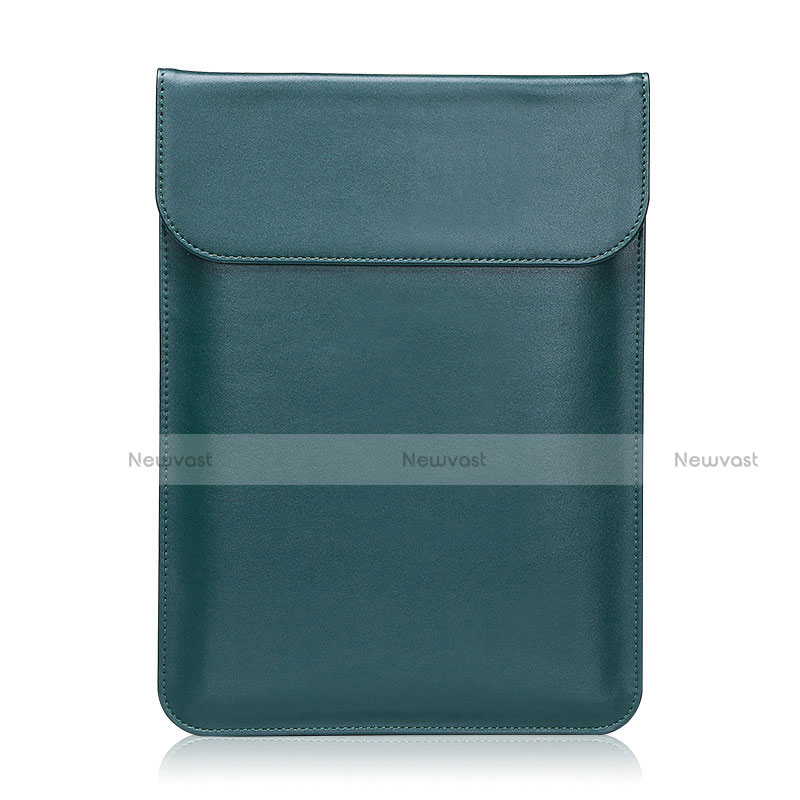 Sleeve Velvet Bag Leather Case Pocket L21 for Apple MacBook Air 13 inch Green