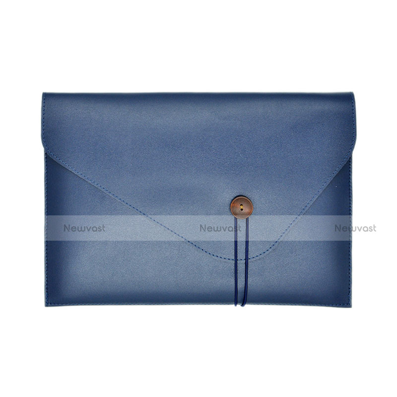 Sleeve Velvet Bag Leather Case Pocket L22 for Apple MacBook Air 13 inch Blue