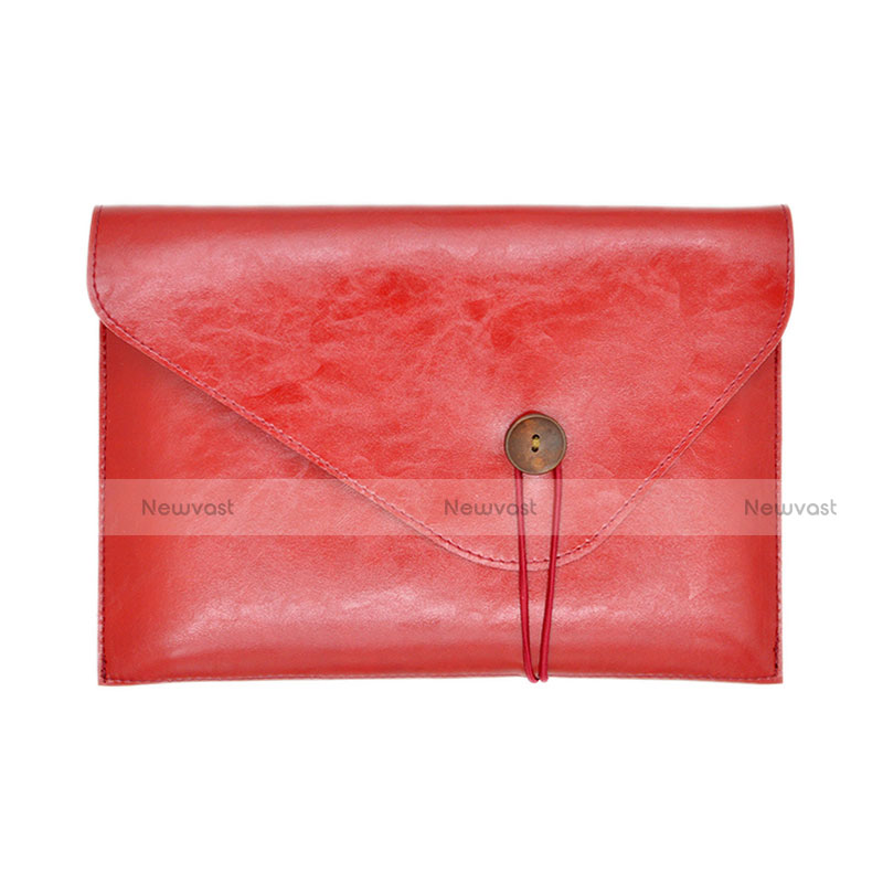 Sleeve Velvet Bag Leather Case Pocket L23 for Apple MacBook 12 inch Red