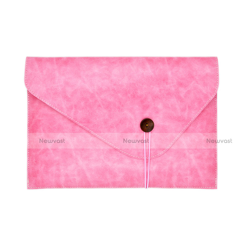 Sleeve Velvet Bag Leather Case Pocket L23 for Apple MacBook Air 11 inch Pink