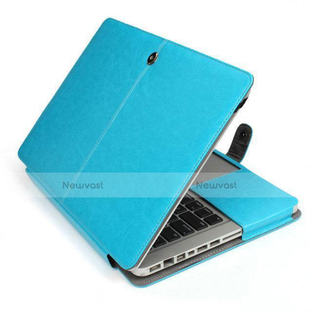 Sleeve Velvet Bag Leather Case Pocket L24 for Apple MacBook Pro 15 inch Retina Sky Blue