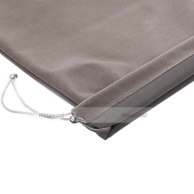 Sleeve Velvet Bag Slip Pouch for Apple iPad Air Gray