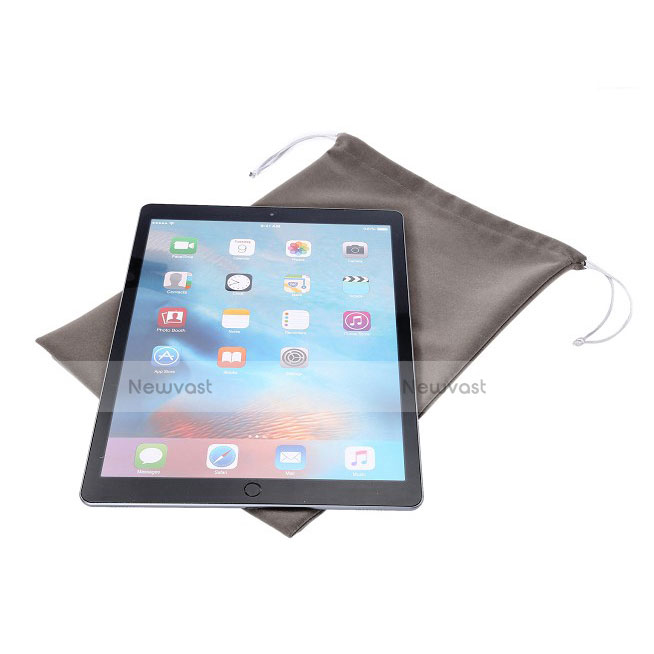 Sleeve Velvet Bag Slip Pouch for Apple iPad Pro 11 (2018) Gray