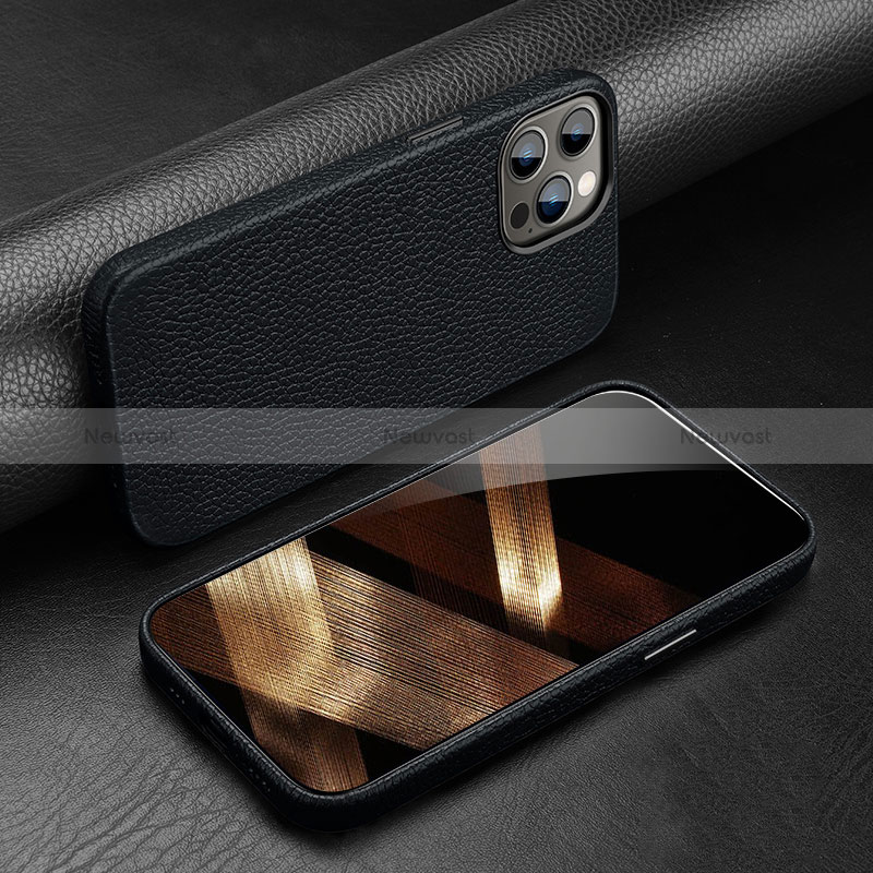 Soft Luxury Leather Snap On Case Cover A03 for Apple iPhone 14 Pro