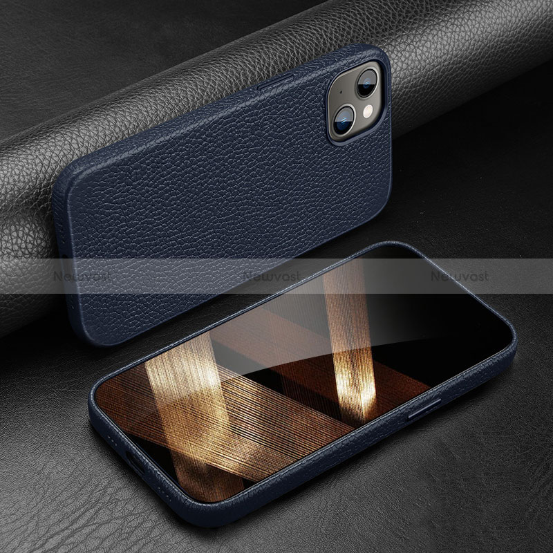 Soft Luxury Leather Snap On Case Cover A03 for Apple iPhone 15