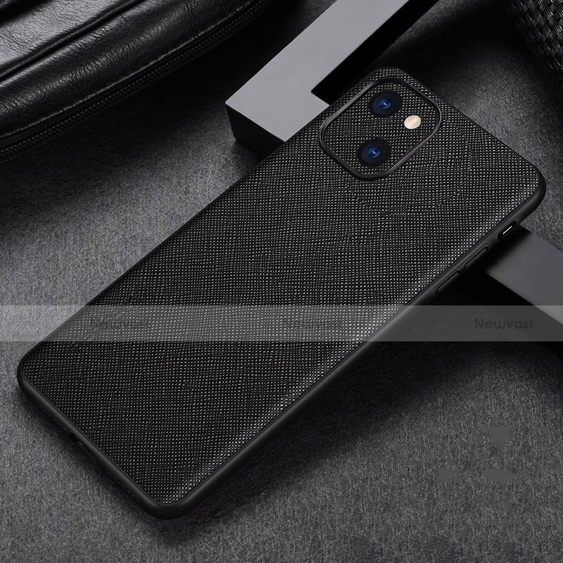 Soft Luxury Leather Snap On Case Cover A04 for Apple iPhone 13 Black