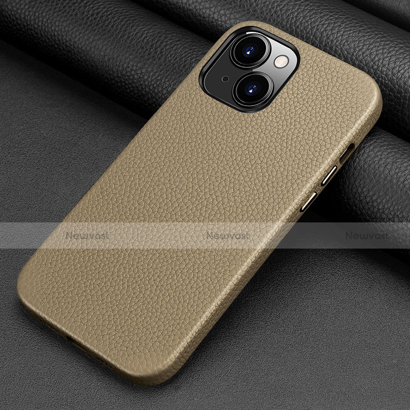 Soft Luxury Leather Snap On Case Cover A09 for Apple iPhone 13