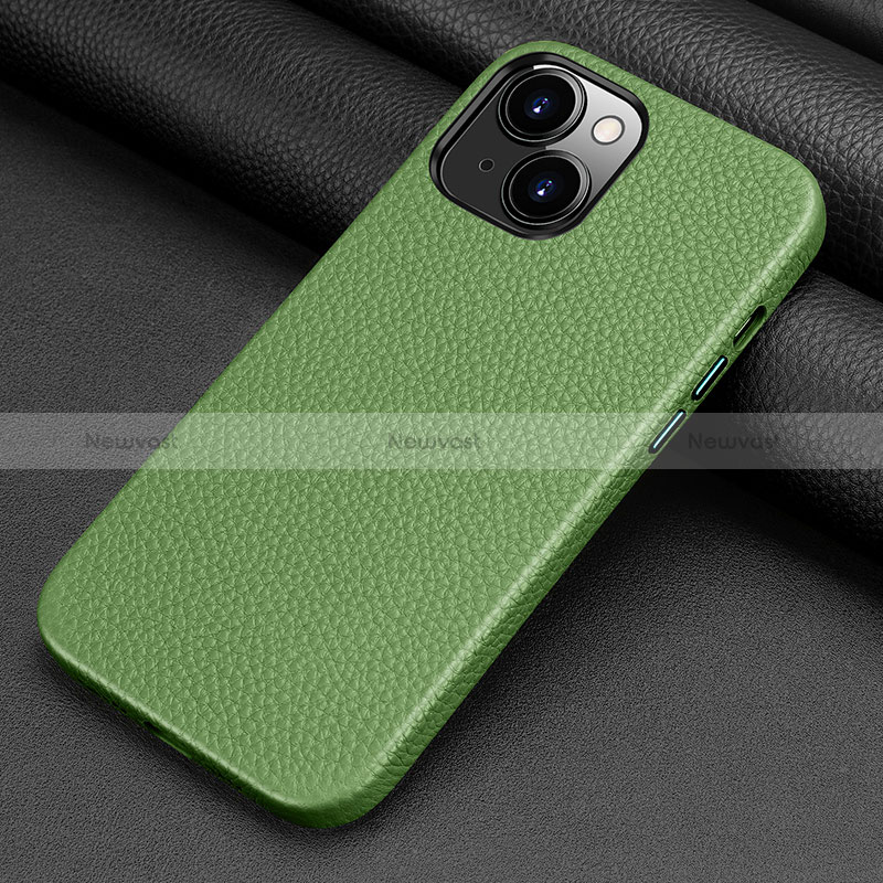 Soft Luxury Leather Snap On Case Cover A09 for Apple iPhone 15