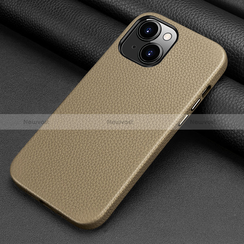 Soft Luxury Leather Snap On Case Cover A09 for Apple iPhone 15