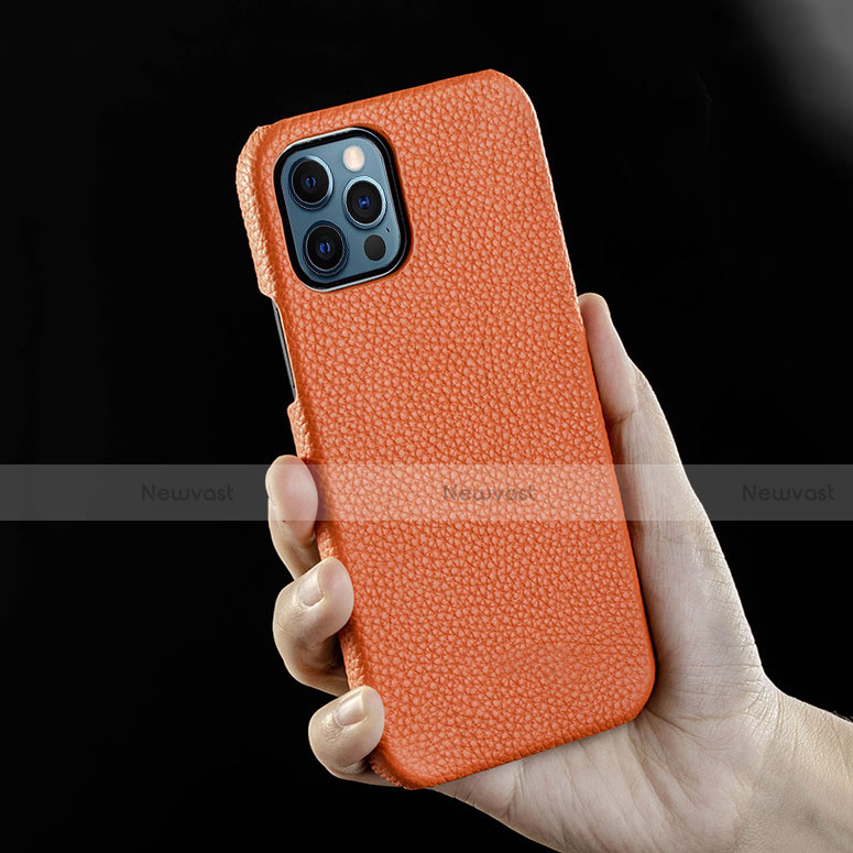 Soft Luxury Leather Snap On Case Cover A12 for Apple iPhone 13 Pro