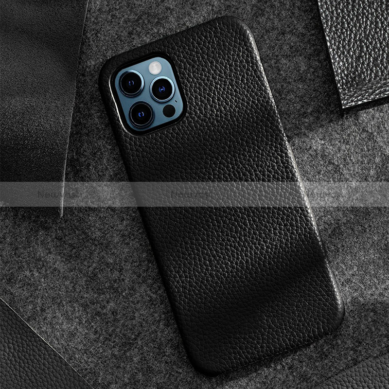 Soft Luxury Leather Snap On Case Cover A12 for Apple iPhone 14 Pro