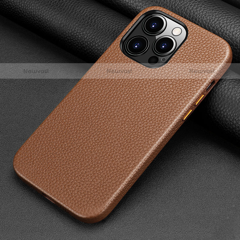 Soft Luxury Leather Snap On Case Cover A13 for Apple iPhone 16 Pro