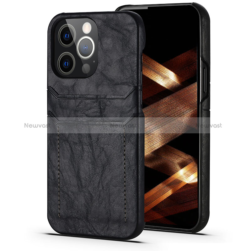 Soft Luxury Leather Snap On Case Cover A14 for Apple iPhone 14 Pro Max