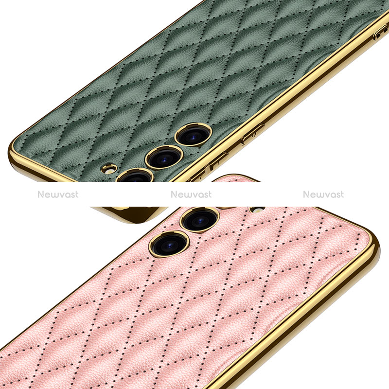 Soft Luxury Leather Snap On Case Cover AC1 for Samsung Galaxy S21 5G